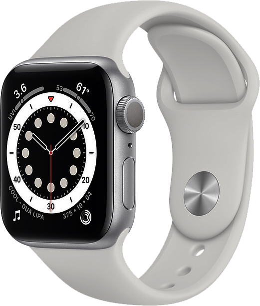 Apple Watch S6 44mm Silver Sport Band