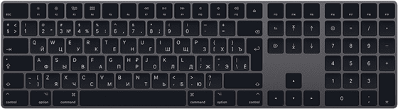 Клавиатура Magic Keyboard с цифровой панелью, русская раскладка, цвет «серый космос»